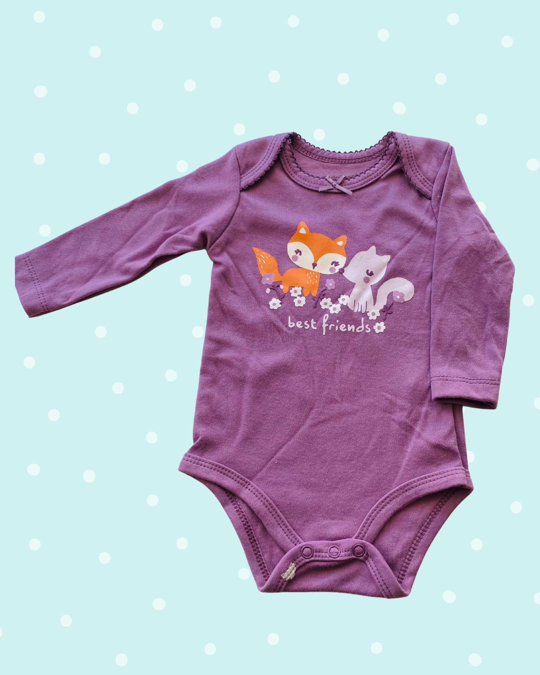 Body manga larga niña – con diseño 100% algodon