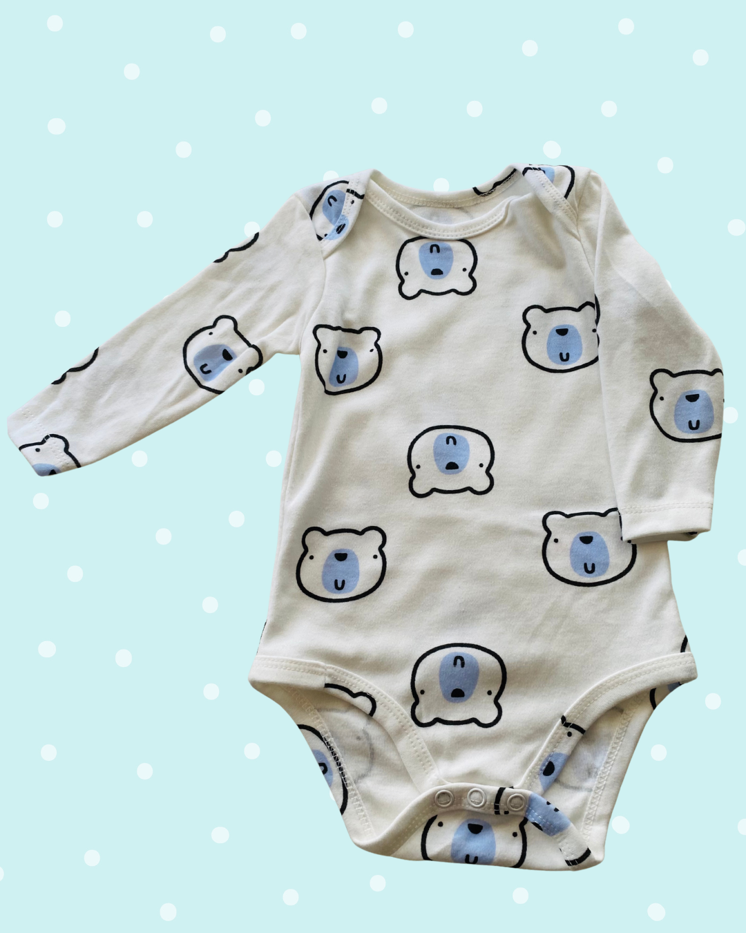 Body manga larga niño – con diseño 100% algodon