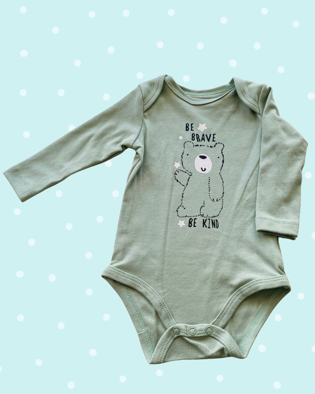 Body manga larga niño – con diseño 100% algodon