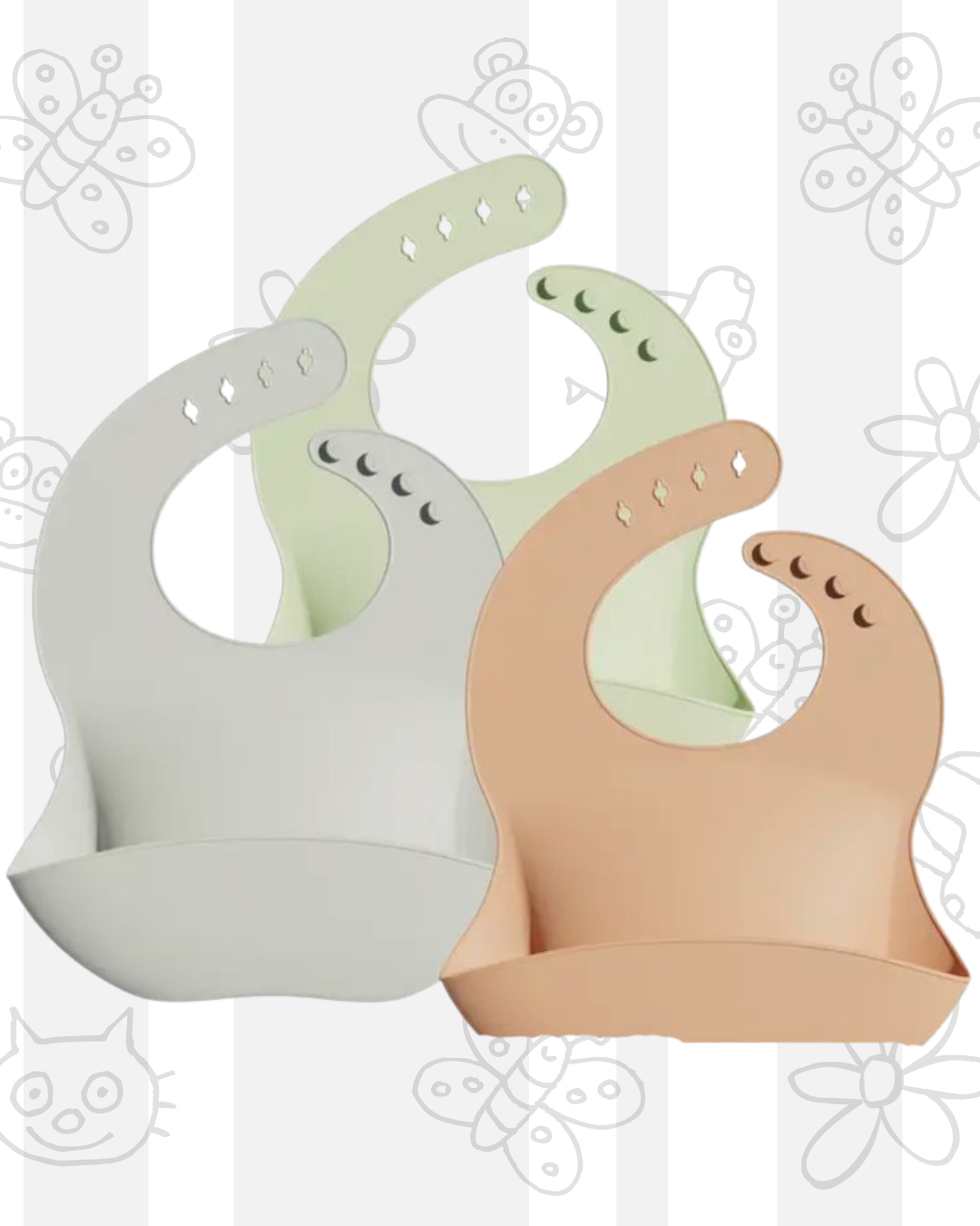 Babero de silicona - Liso