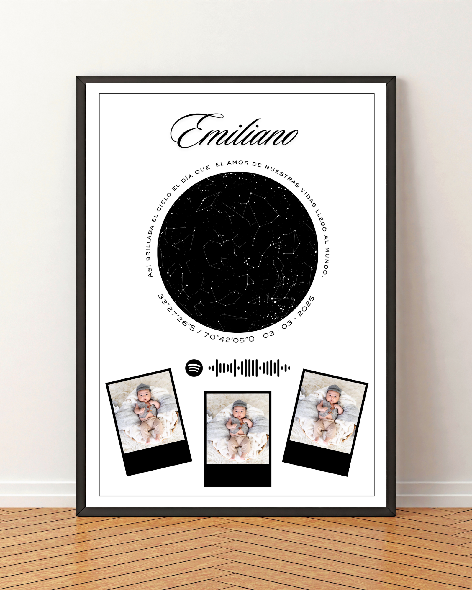 Mapa estelar Modelo Collage