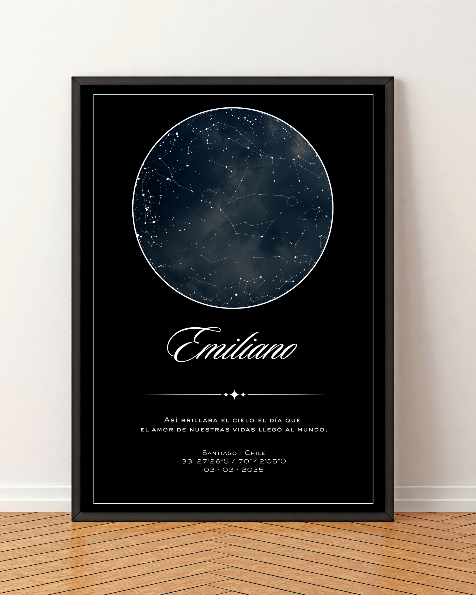 Mapa estelar Modelo minimalista