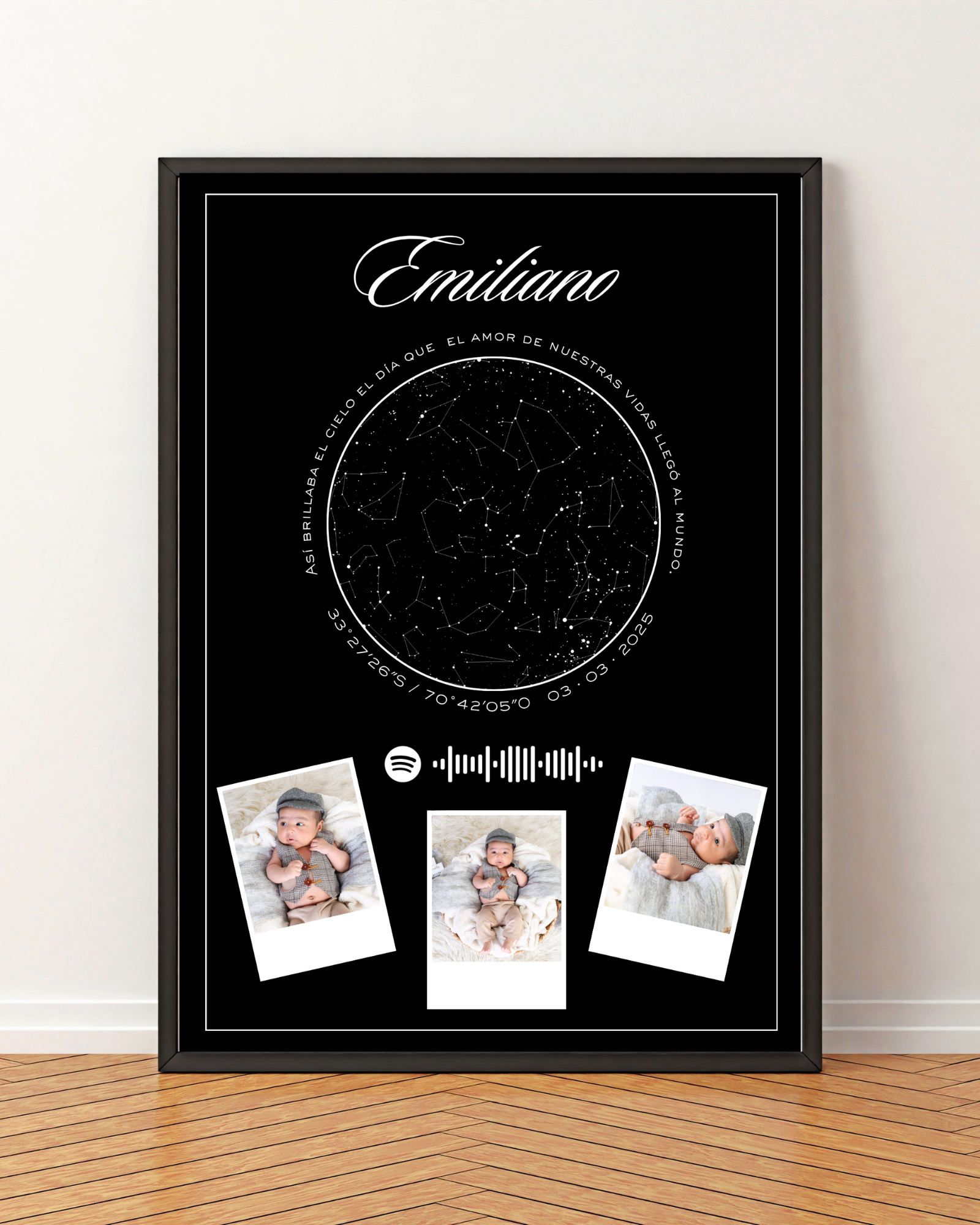 Mapa estelar Modelo Collage