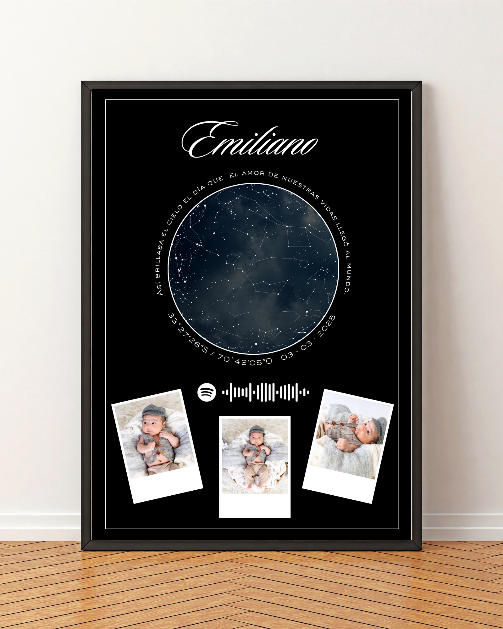 Mapa estelar Modelo Collage