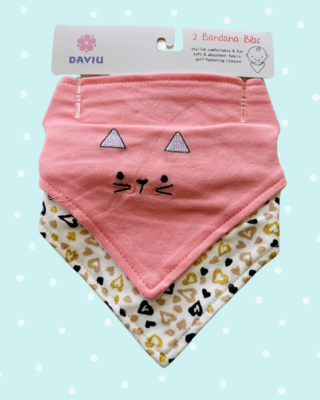 Set 2 Bandanas de bebé algodón - Floral Bloom (Copia)