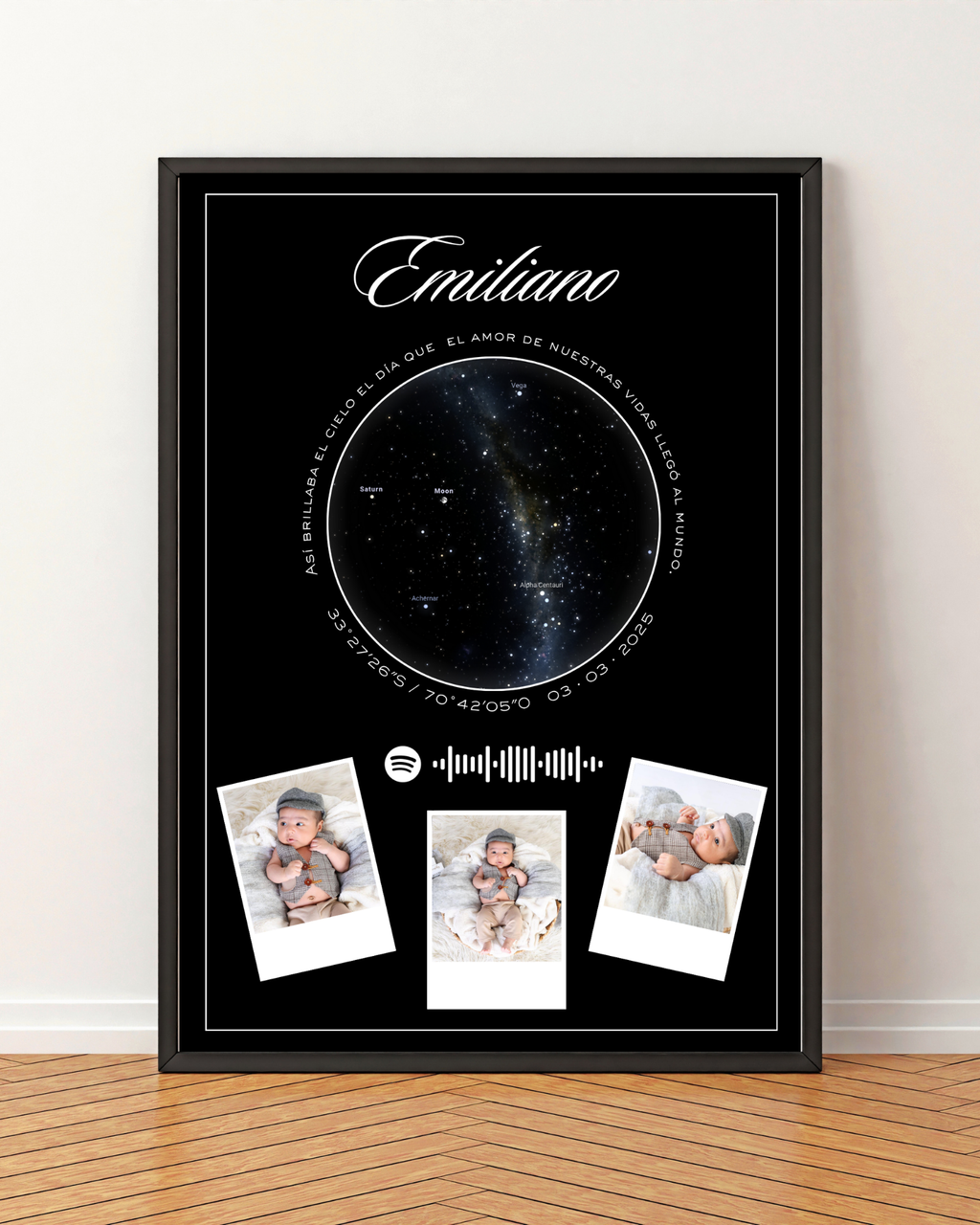 Mapa estelar Modelo Collage