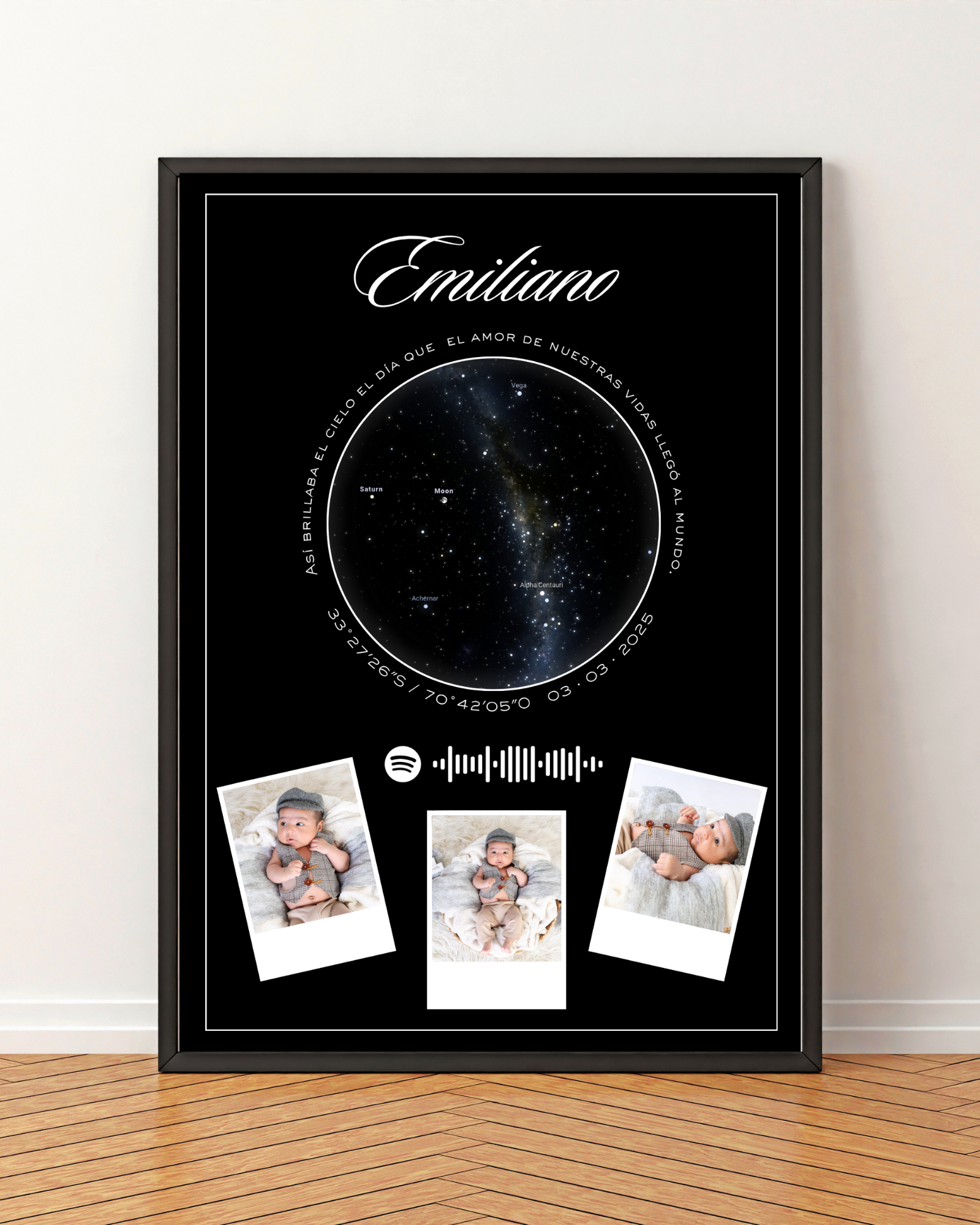 Mapa estelar Modelo Collage