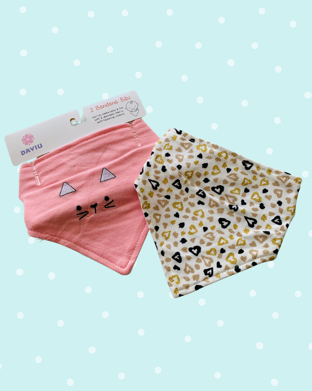 Set 2 Bandanas de bebé algodón - Floral Bloom (Copia)