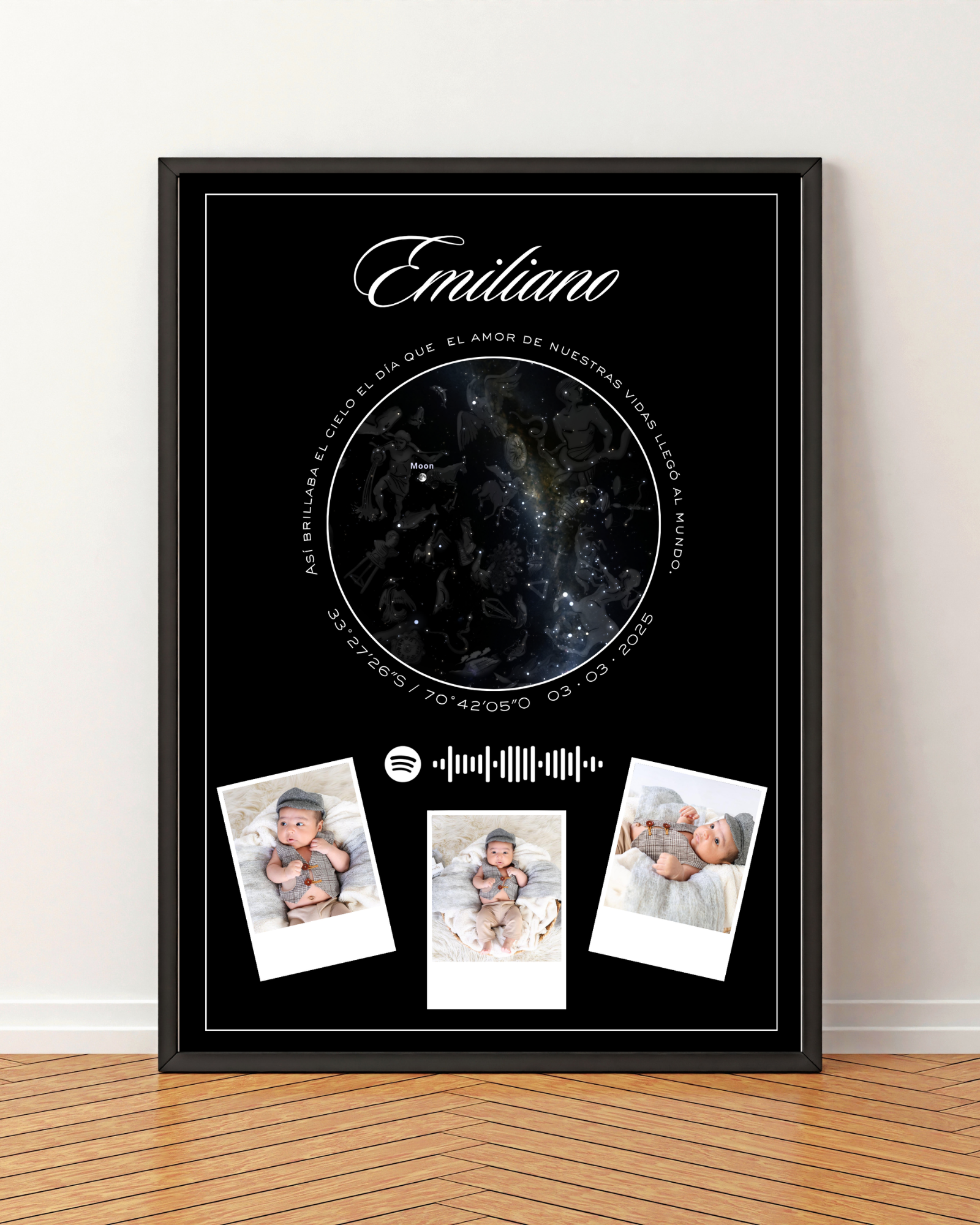 Mapa estelar Modelo Collage