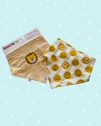 Set 2 Bandanas de bebé algodón - León