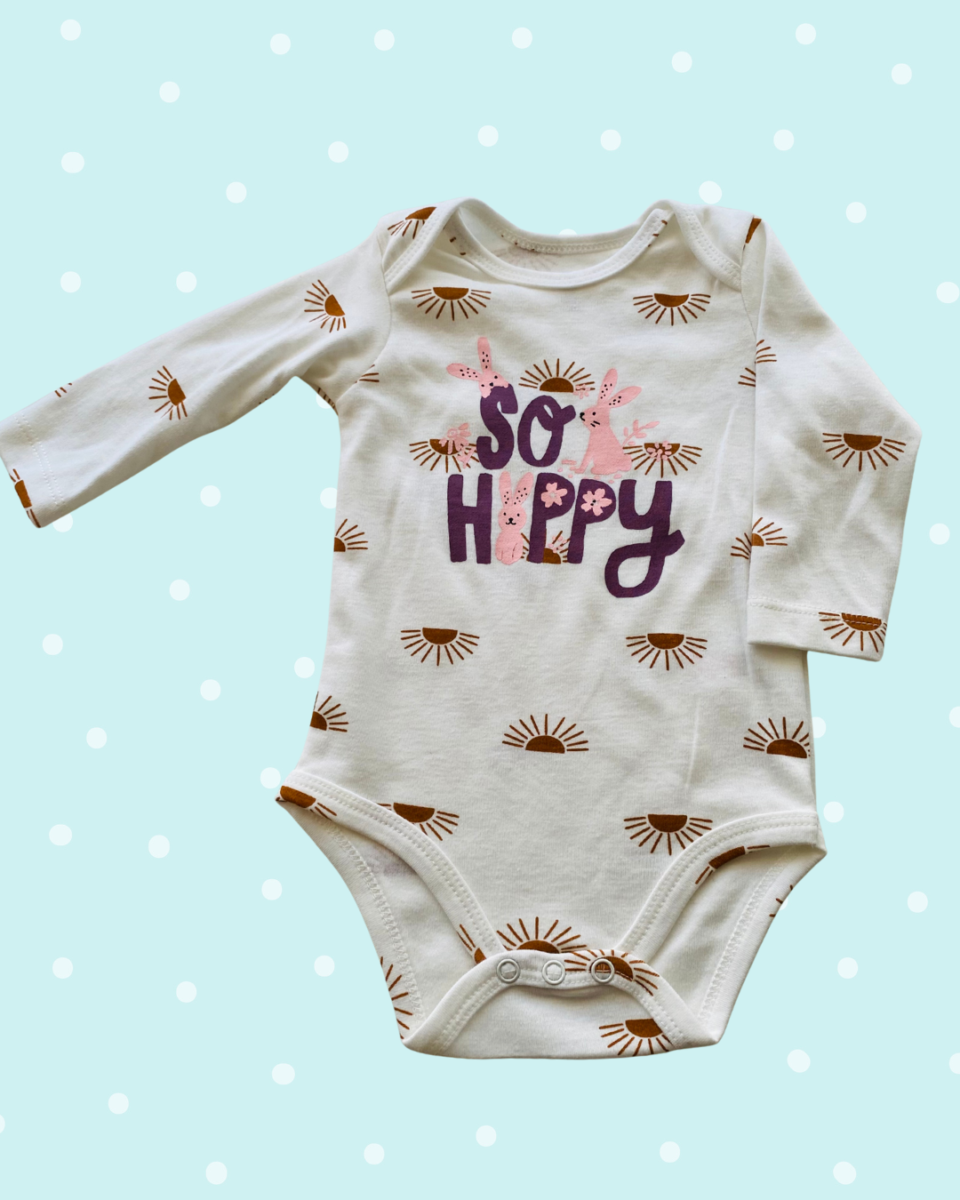 Body manga larga niña – So happy 100% algodon
