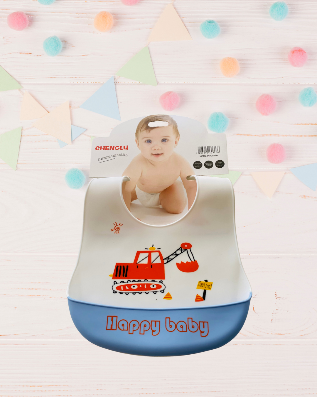 Babero de silicona - Diseño Maquina