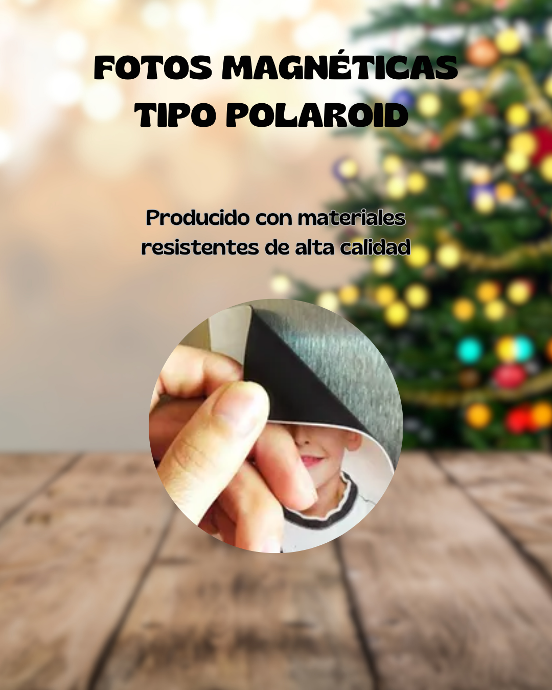 Fotos magnéticas tipo Polaroid personalizadas