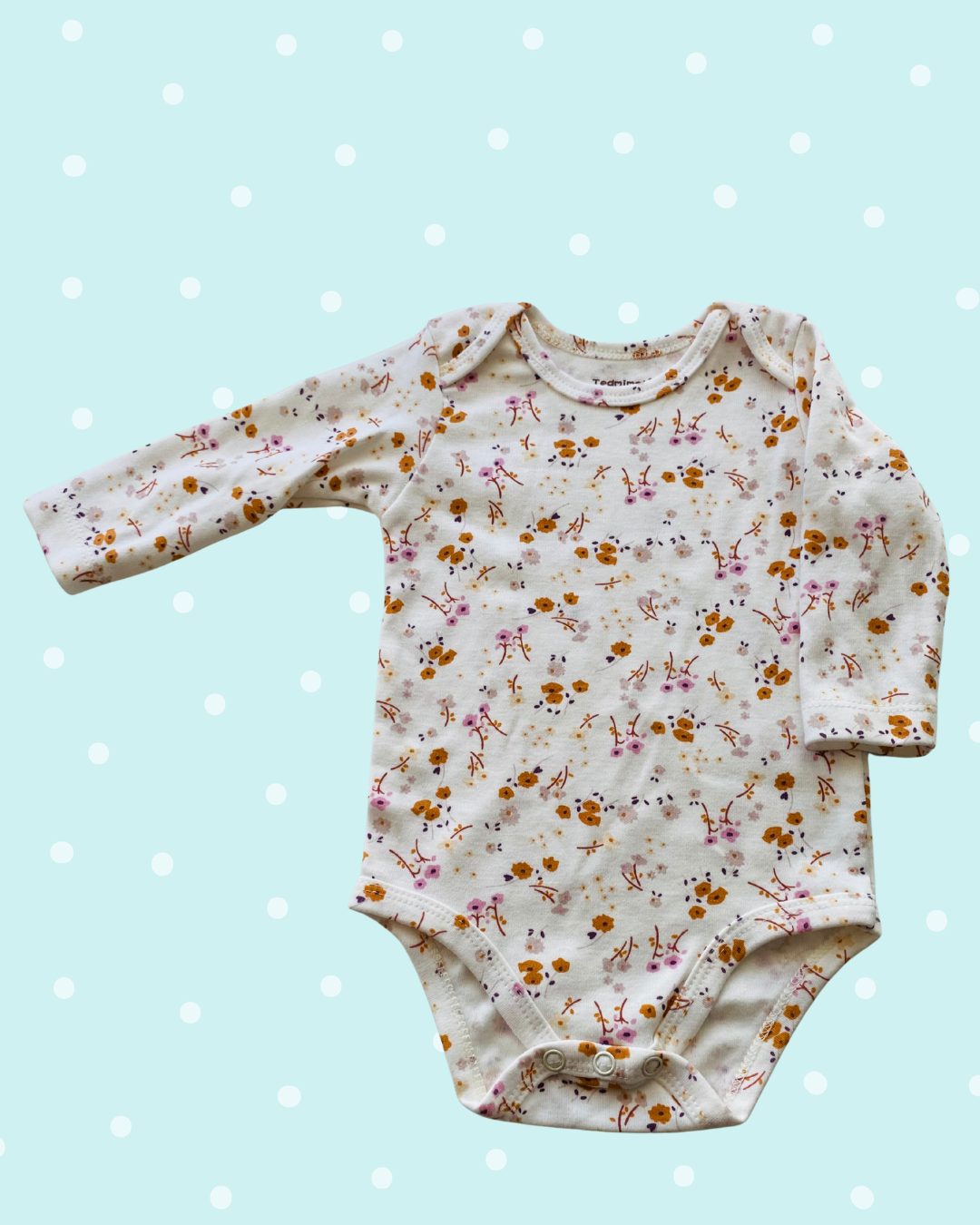 Body manga larga niña – con diseño 100% algodon