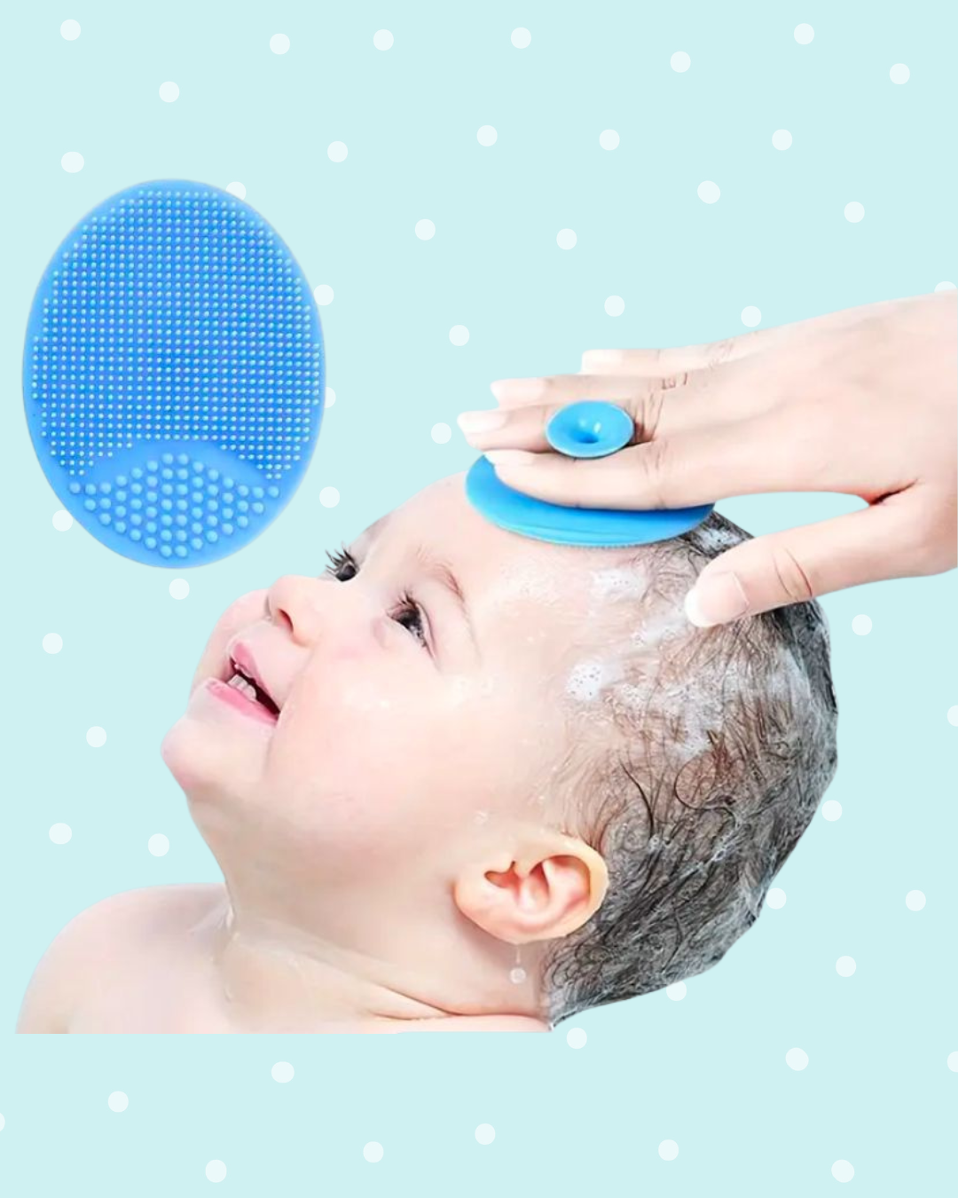 Cepillo de silicona para baño 🛁👶