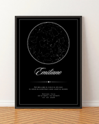 Mapa estelar Modelo minimalista