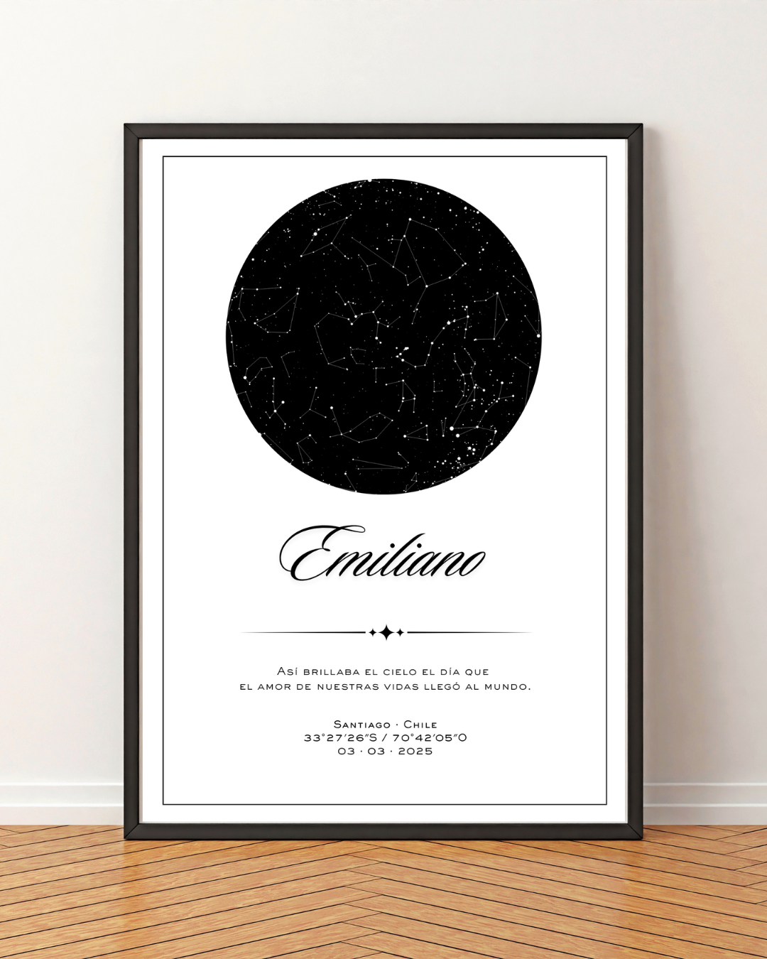 Mapa estelar Modelo minimalista