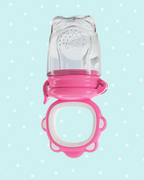 Chupete de silicona para frutas – Alimentación segura - Rosado